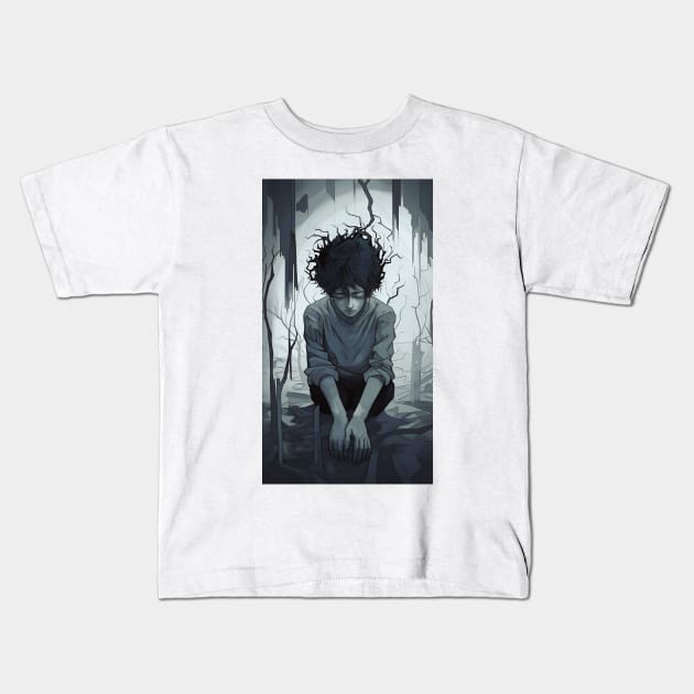 Silent Reverie Kids T-Shirt by naars90